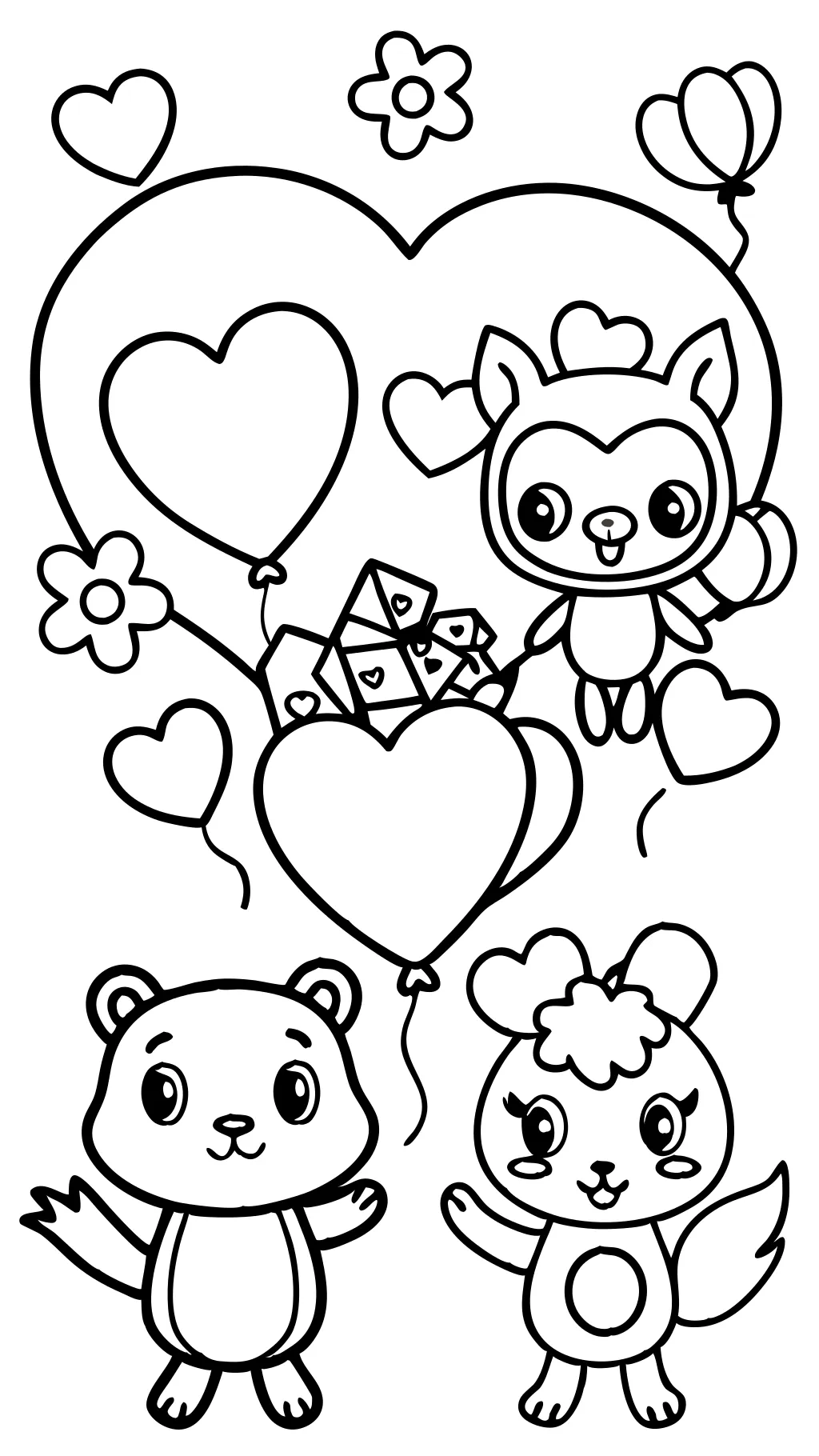 coloriages mignons amour